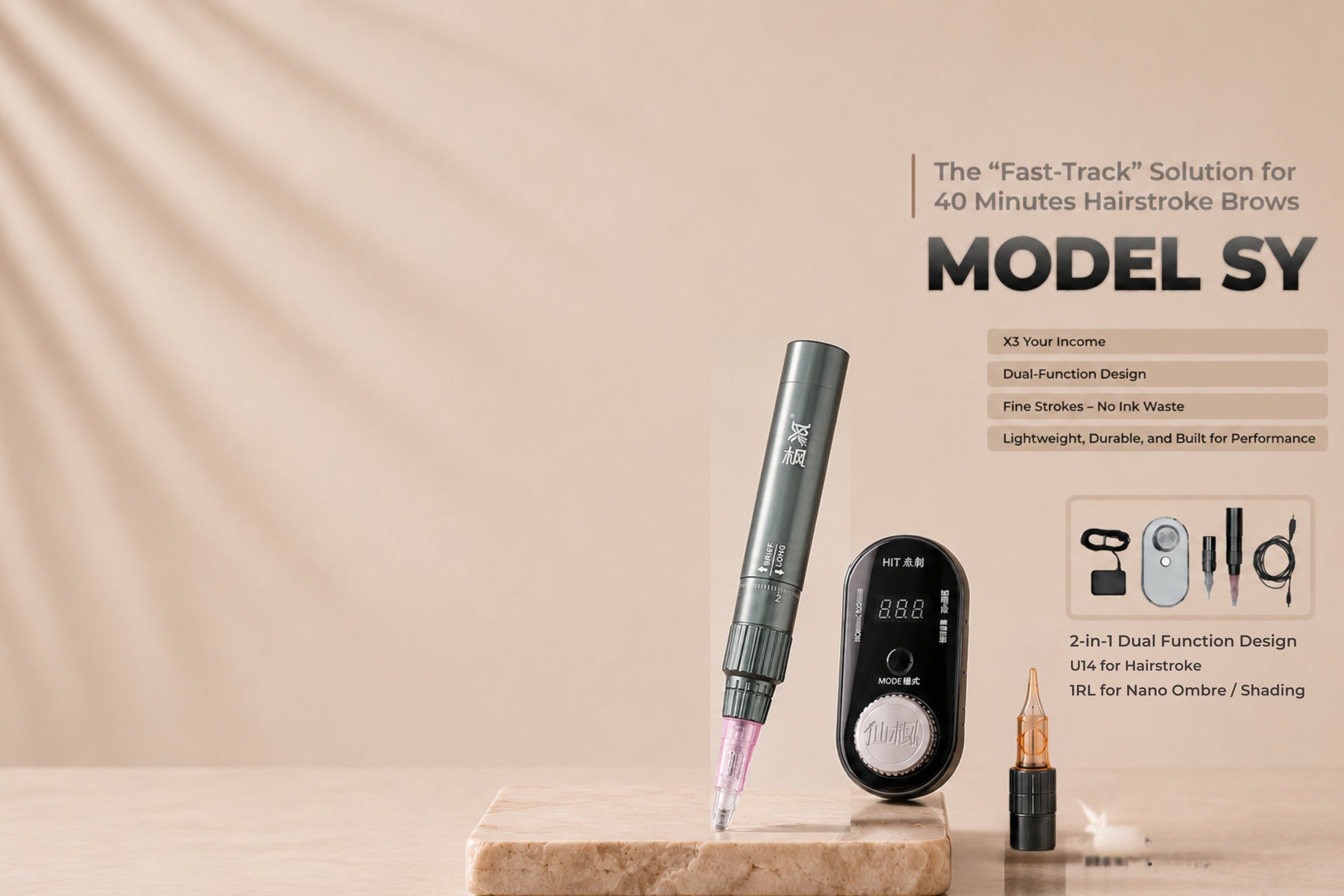 Hyper Microblading professional PMU machine with accessories